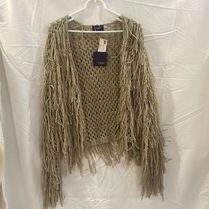 Shaggy tan sweater